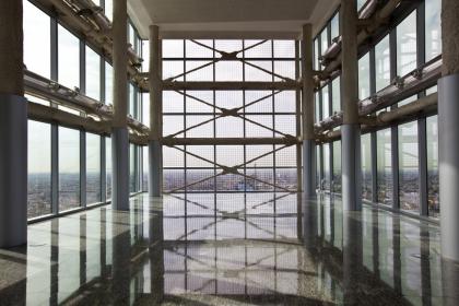 Skyscraper and panoramic terrace