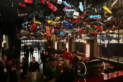 Luxury garage used for events