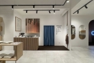Venue with display windows in Brera