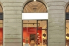 Venue with display windows in Brera