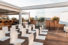 Terrace in downtown of Milan