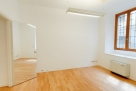 Modular showroom space divided into three distinct