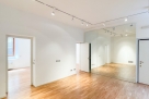 Modular showroom space divided into three distinct