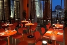 Colorful lounge overlooking the Duomo